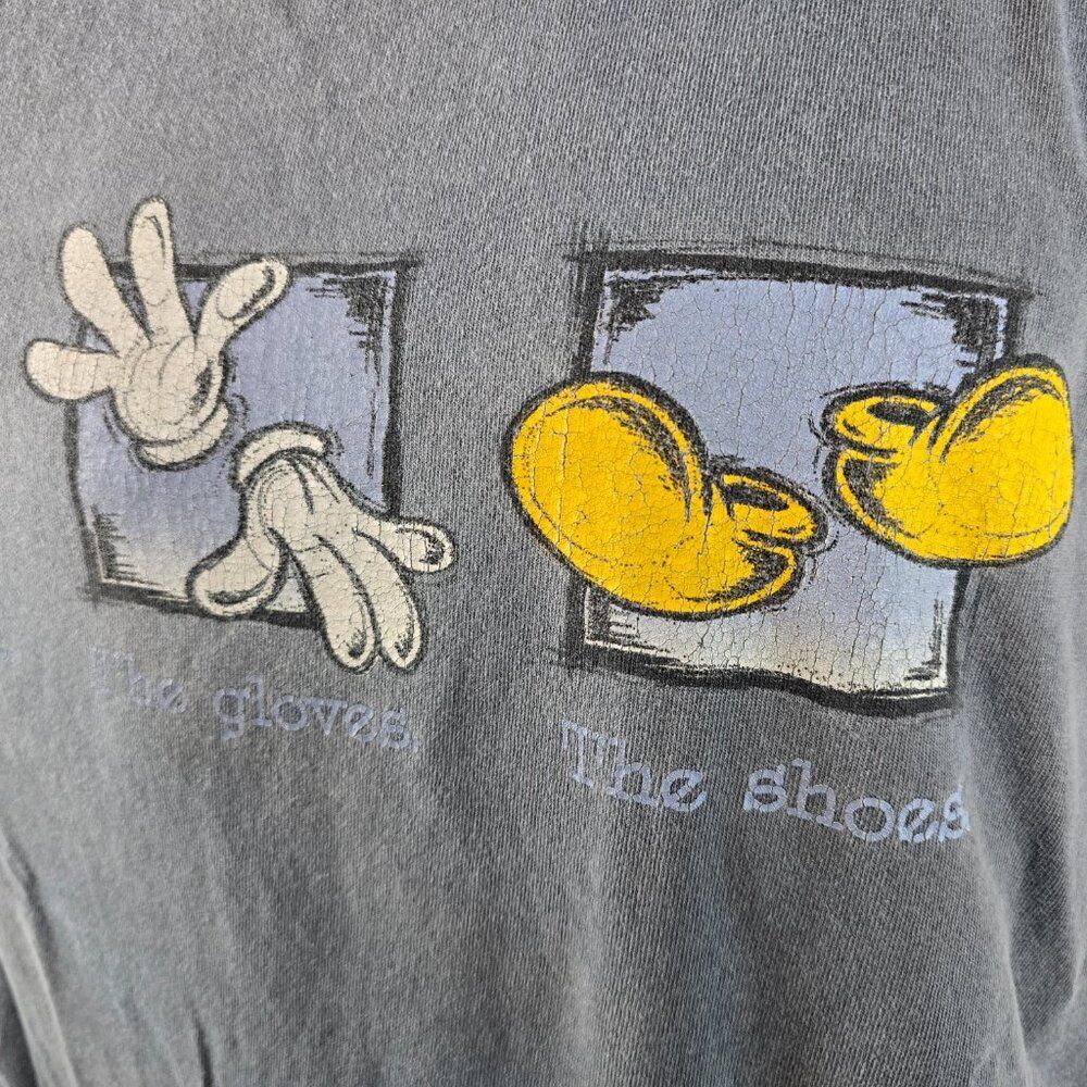 Mickey Inc Graphic T Shirt Mens XL Blue Disney Mickey Mouse Graphic Tee USA Made - Picture 4 of 9